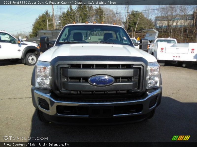 Oxford White / Steel 2013 Ford F550 Super Duty XL Regular Cab 4x4 Chassis