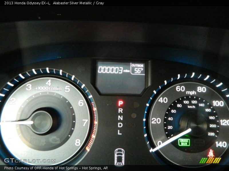 Alabaster Silver Metallic / Gray 2013 Honda Odyssey EX-L
