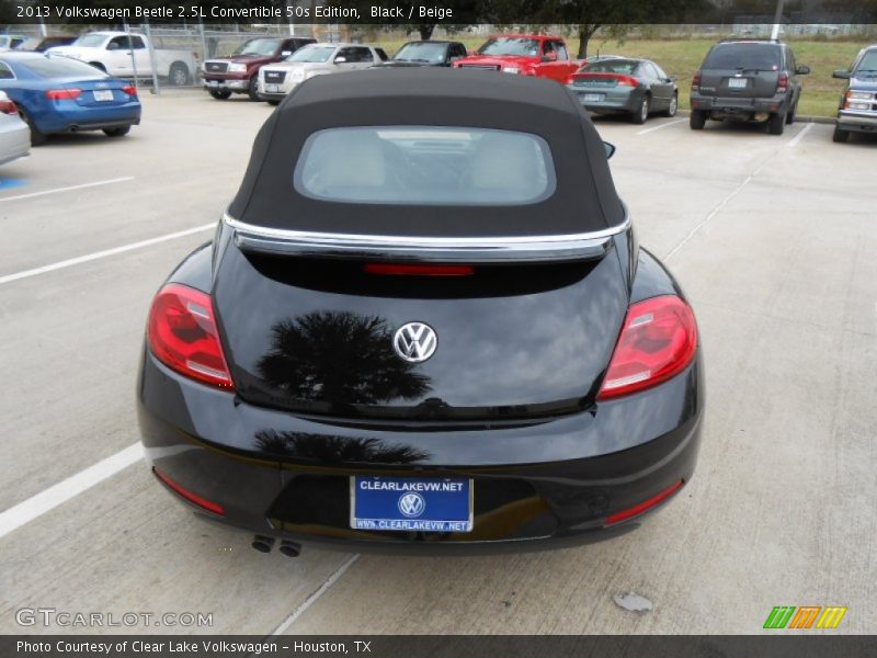 Black / Beige 2013 Volkswagen Beetle 2.5L Convertible 50s Edition