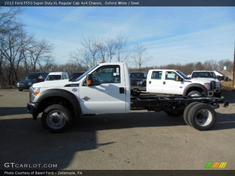Oxford White / Steel 2013 Ford F550 Super Duty XL Regular Cab 4x4 Chassis