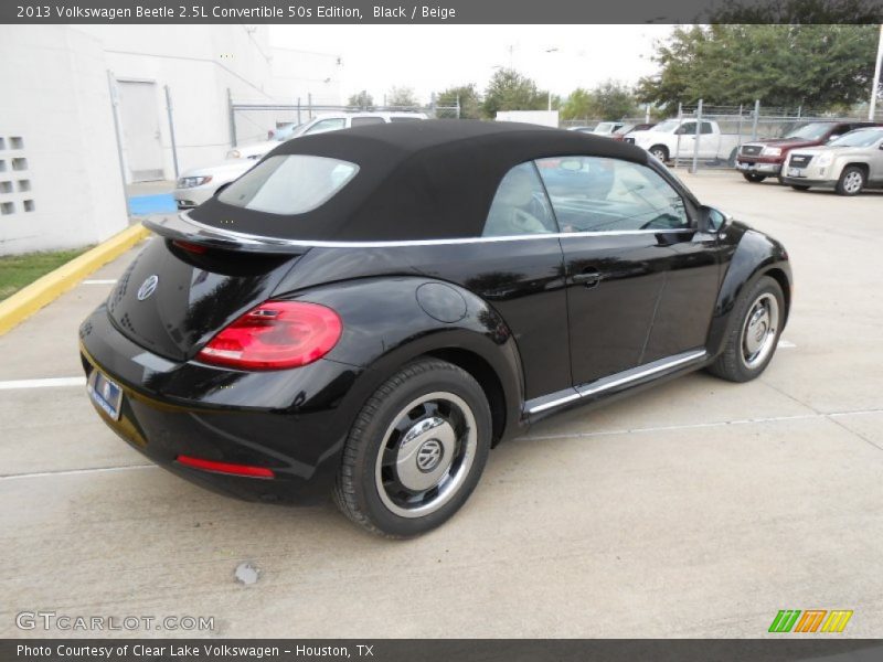 Black / Beige 2013 Volkswagen Beetle 2.5L Convertible 50s Edition