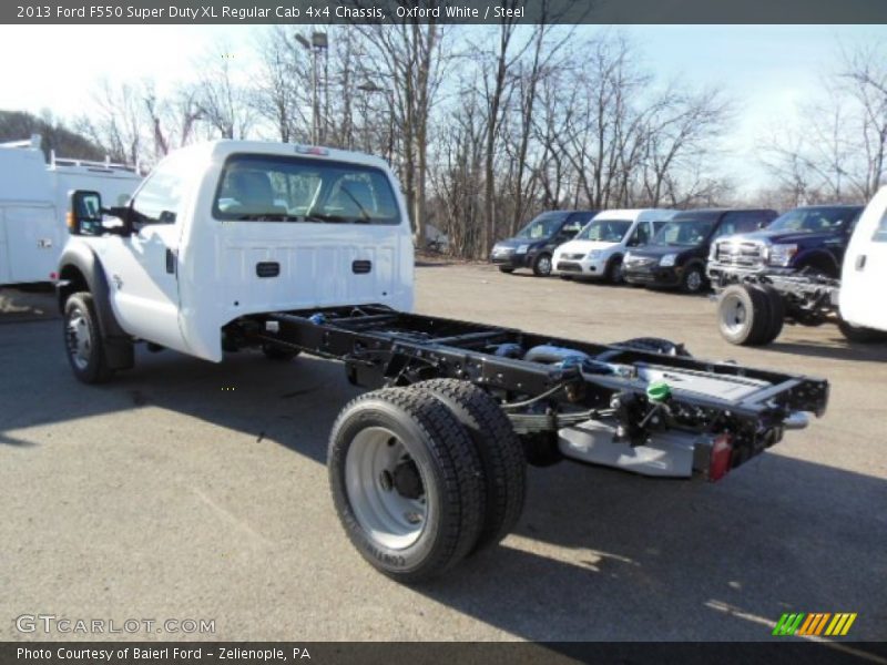 Oxford White / Steel 2013 Ford F550 Super Duty XL Regular Cab 4x4 Chassis