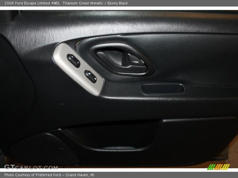 Titanium Green Metallic / Ebony Black 2006 Ford Escape Limited 4WD