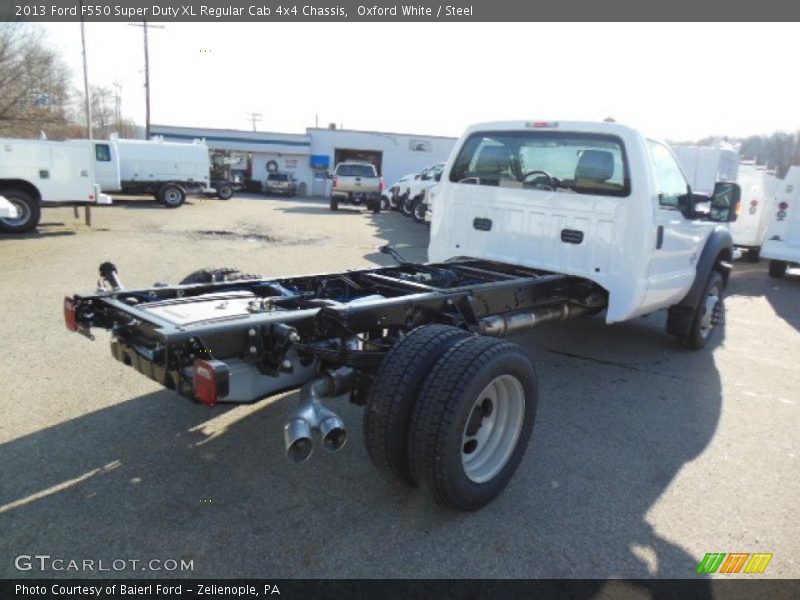 Oxford White / Steel 2013 Ford F550 Super Duty XL Regular Cab 4x4 Chassis