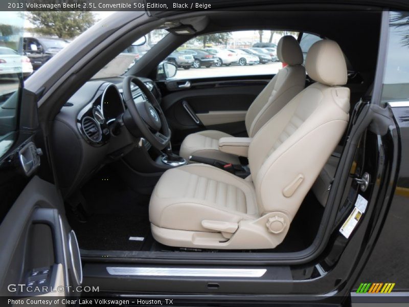 Beige Interior - 2013 Beetle 2.5L Convertible 50s Edition 