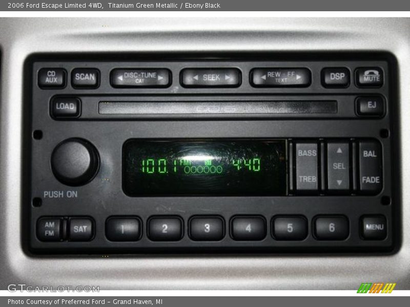 Audio System of 2006 Escape Limited 4WD