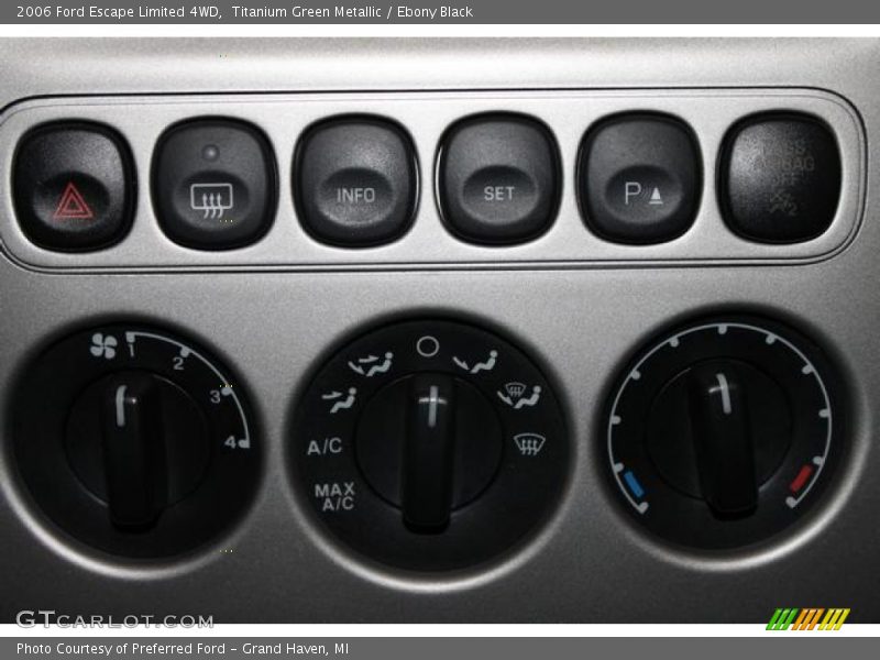 Controls of 2006 Escape Limited 4WD