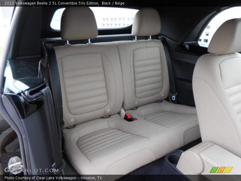 Rear Seat of 2013 Beetle 2.5L Convertible 50s Edition