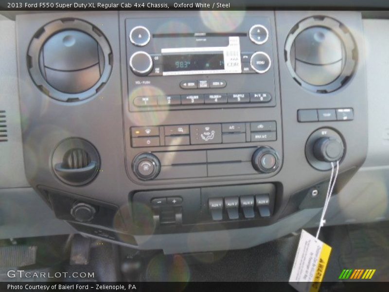 Oxford White / Steel 2013 Ford F550 Super Duty XL Regular Cab 4x4 Chassis