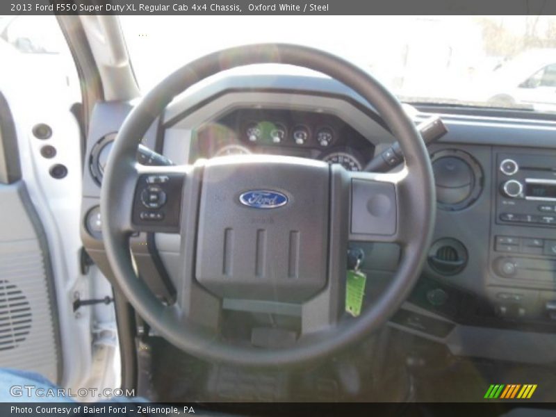Oxford White / Steel 2013 Ford F550 Super Duty XL Regular Cab 4x4 Chassis