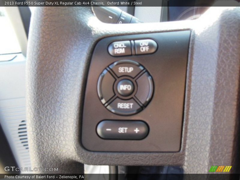 Oxford White / Steel 2013 Ford F550 Super Duty XL Regular Cab 4x4 Chassis