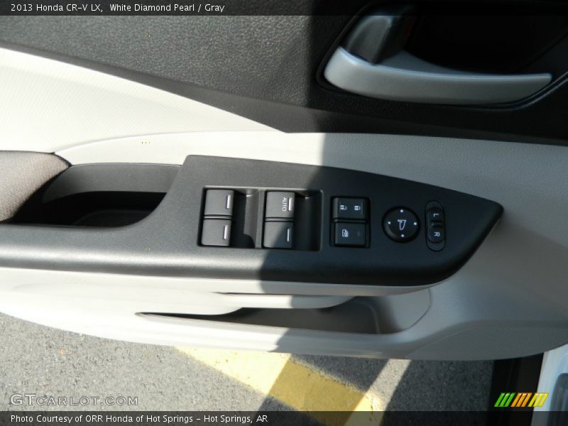 White Diamond Pearl / Gray 2013 Honda CR-V LX