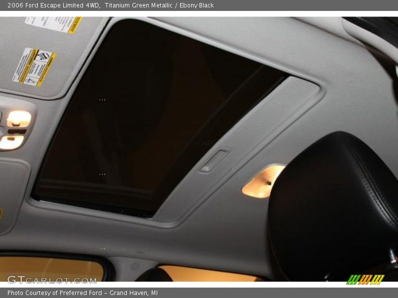 Titanium Green Metallic / Ebony Black 2006 Ford Escape Limited 4WD
