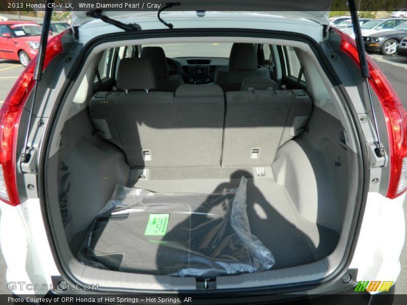 White Diamond Pearl / Gray 2013 Honda CR-V LX