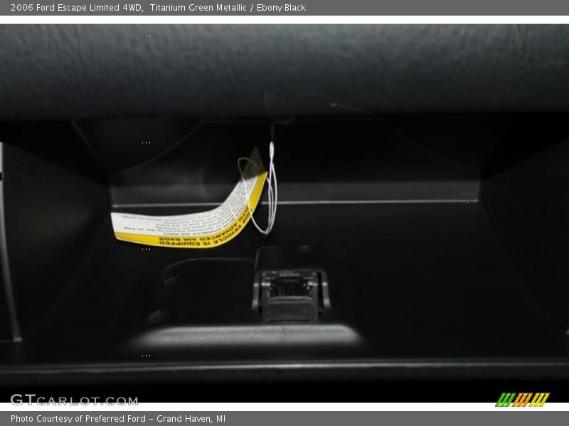 Titanium Green Metallic / Ebony Black 2006 Ford Escape Limited 4WD
