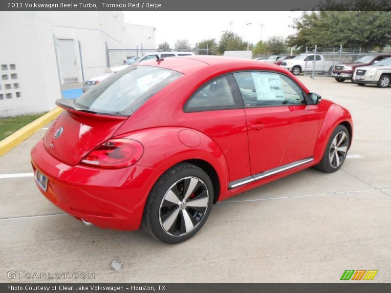 Tornado Red / Beige 2013 Volkswagen Beetle Turbo