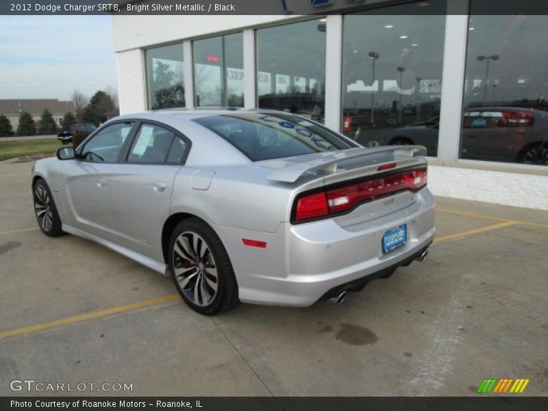 Bright Silver Metallic / Black 2012 Dodge Charger SRT8