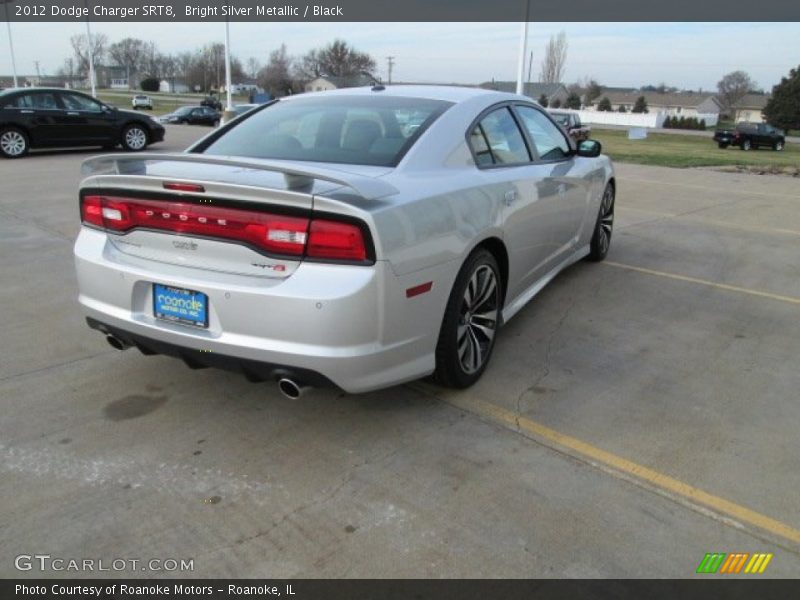 Bright Silver Metallic / Black 2012 Dodge Charger SRT8