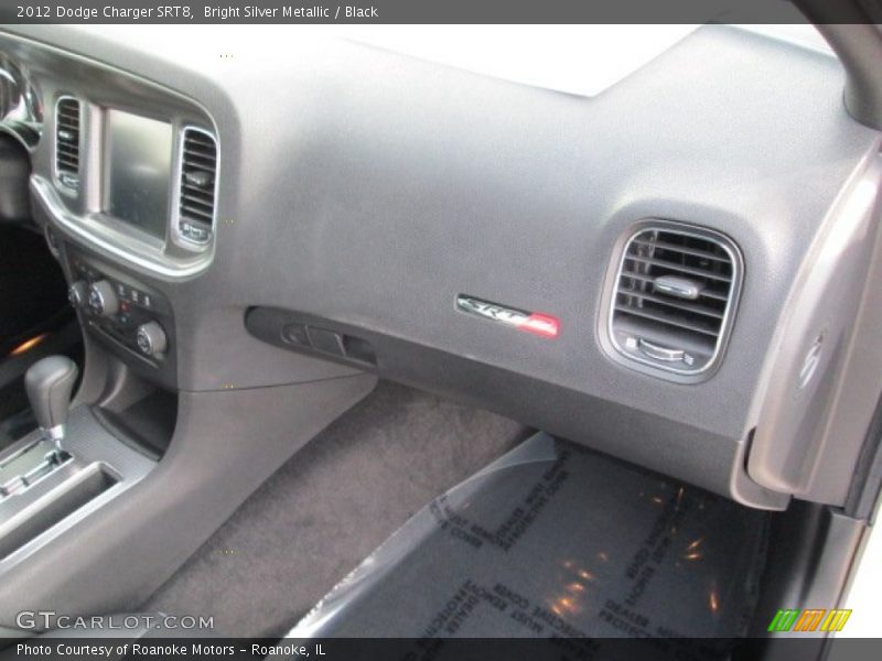 Bright Silver Metallic / Black 2012 Dodge Charger SRT8