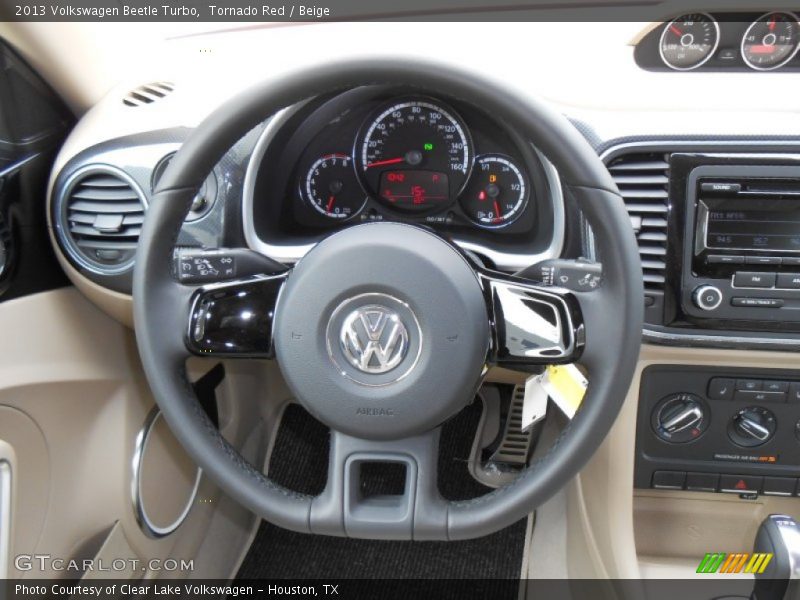 Tornado Red / Beige 2013 Volkswagen Beetle Turbo