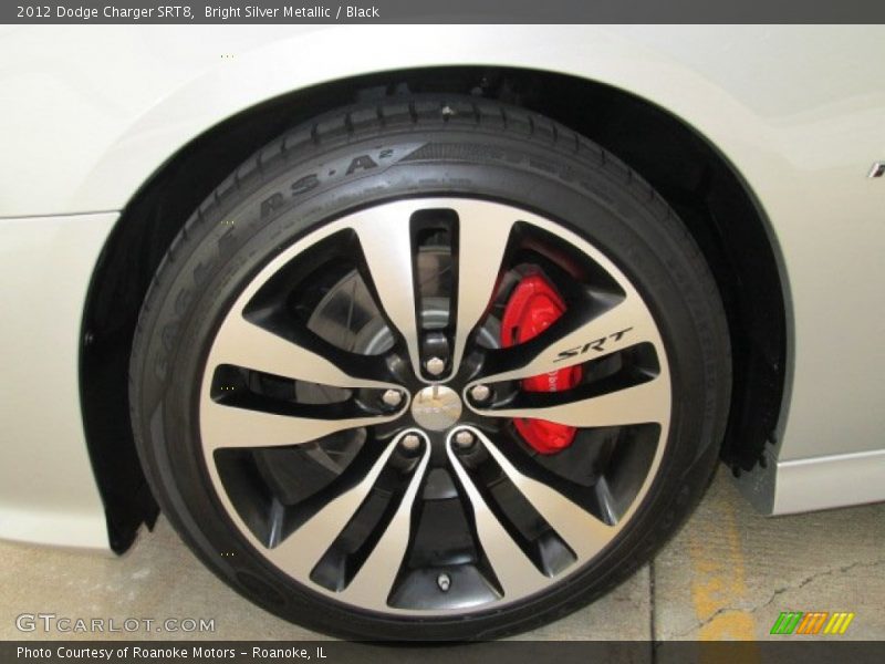 Bright Silver Metallic / Black 2012 Dodge Charger SRT8