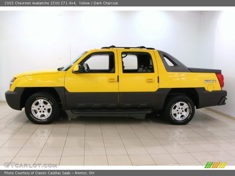  2003 Avalanche 1500 Z71 4x4 Yellow