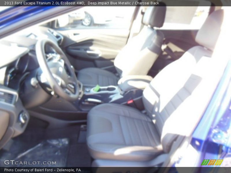 Deep Impact Blue Metallic / Charcoal Black 2013 Ford Escape Titanium 2.0L EcoBoost 4WD