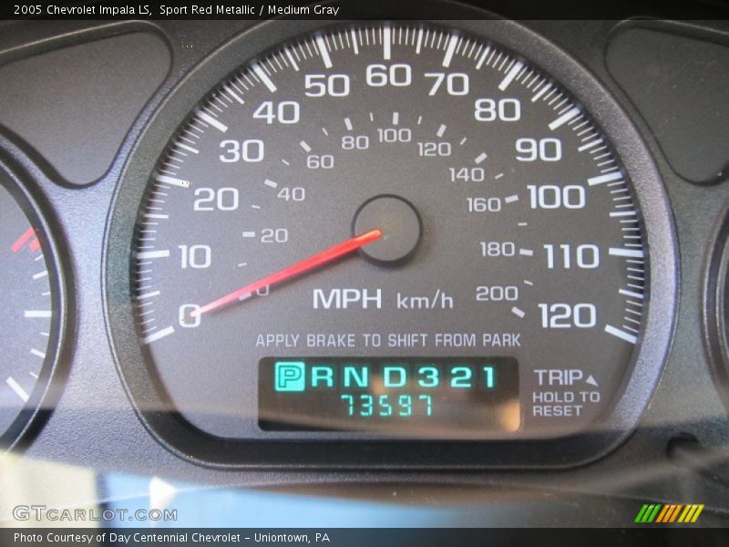 Sport Red Metallic / Medium Gray 2005 Chevrolet Impala LS