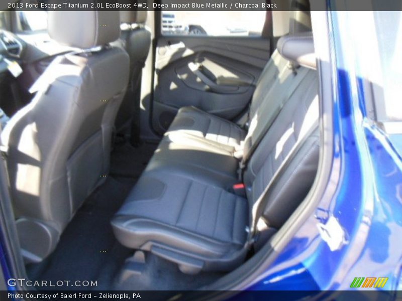 Deep Impact Blue Metallic / Charcoal Black 2013 Ford Escape Titanium 2.0L EcoBoost 4WD