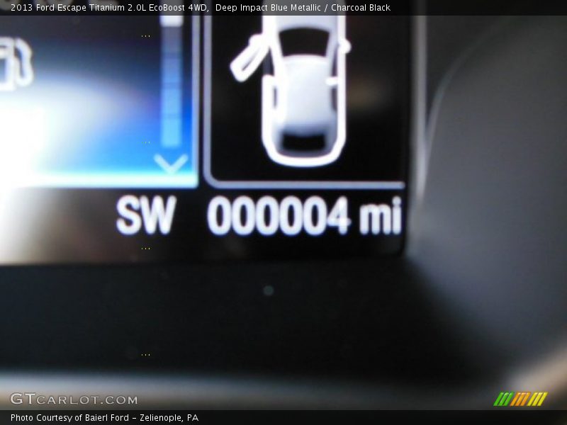 Deep Impact Blue Metallic / Charcoal Black 2013 Ford Escape Titanium 2.0L EcoBoost 4WD