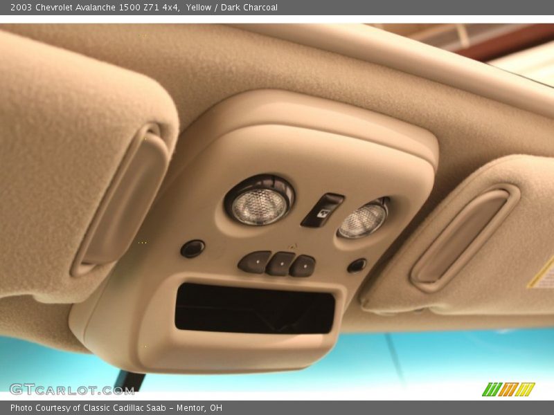 Controls of 2003 Avalanche 1500 Z71 4x4