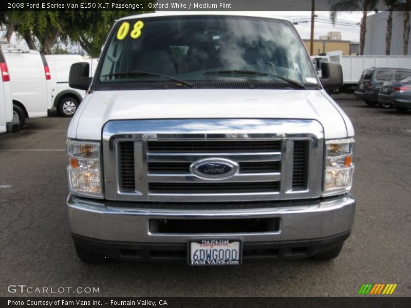Oxford White / Medium Flint 2008 Ford E Series Van E150 XLT Passenger