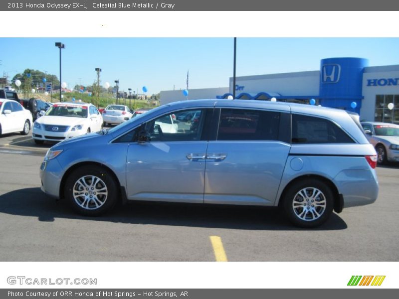 Celestial Blue Metallic / Gray 2013 Honda Odyssey EX-L