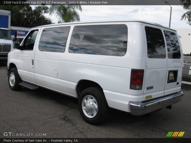 Oxford White / Medium Flint 2008 Ford E Series Van E150 XLT Passenger