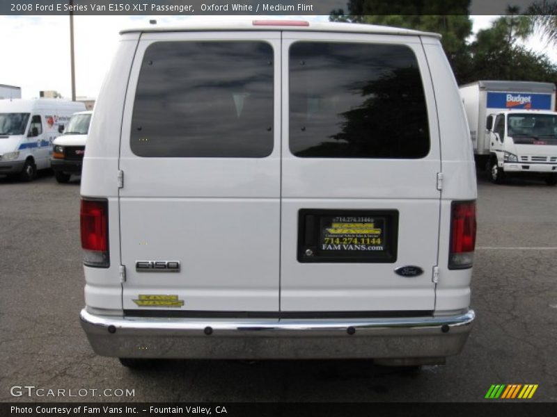 Oxford White / Medium Flint 2008 Ford E Series Van E150 XLT Passenger