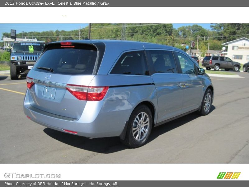 Celestial Blue Metallic / Gray 2013 Honda Odyssey EX-L