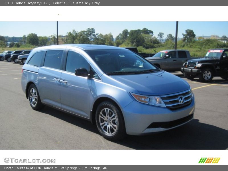 Celestial Blue Metallic / Gray 2013 Honda Odyssey EX-L
