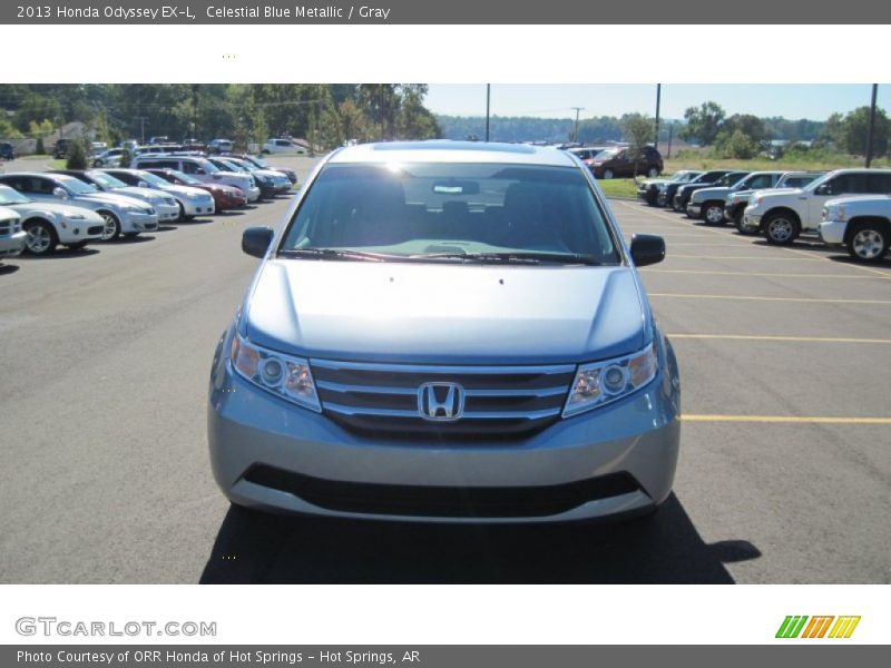 Celestial Blue Metallic / Gray 2013 Honda Odyssey EX-L