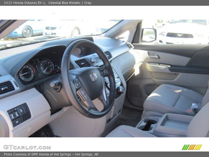 Celestial Blue Metallic / Gray 2013 Honda Odyssey EX-L