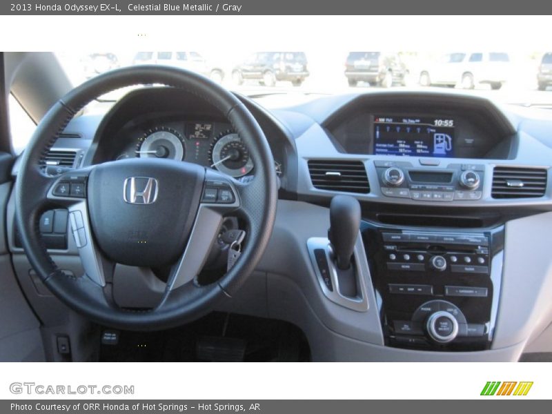 Celestial Blue Metallic / Gray 2013 Honda Odyssey EX-L
