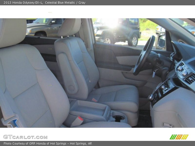 Celestial Blue Metallic / Gray 2013 Honda Odyssey EX-L