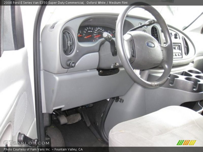 Oxford White / Medium Flint 2008 Ford E Series Van E350 Super Duty Commericial