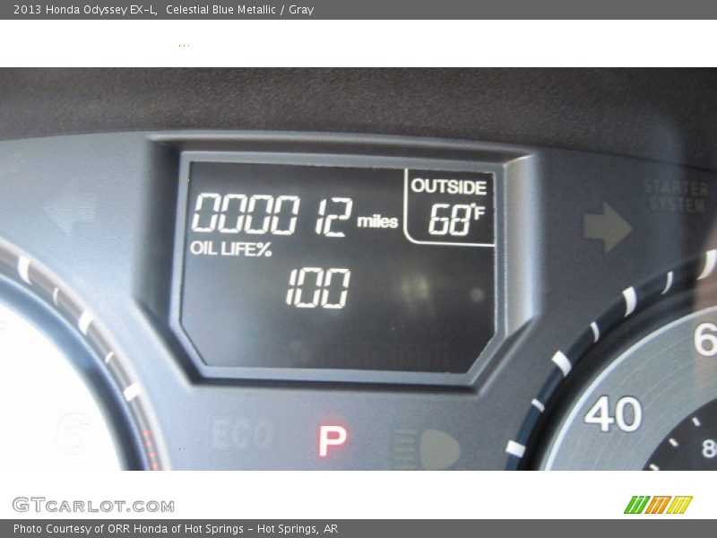 Celestial Blue Metallic / Gray 2013 Honda Odyssey EX-L