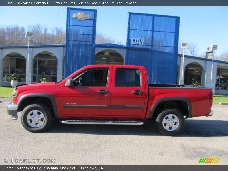 Victory Red / Medium Dark Pewter 2005 Chevrolet Colorado LS Crew Cab 4x4