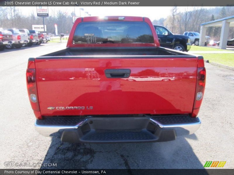 Victory Red / Medium Dark Pewter 2005 Chevrolet Colorado LS Crew Cab 4x4