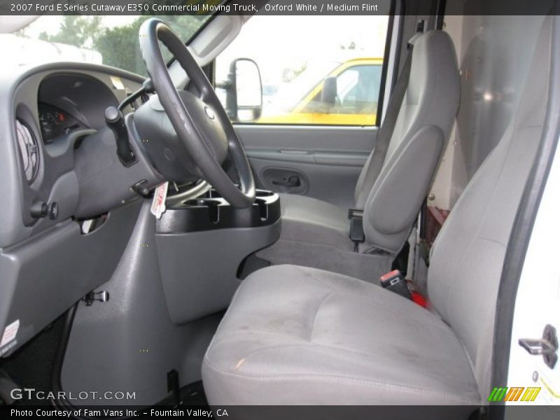 Front Seat of 2007 E Series Cutaway E350 Commercial Moving Truck