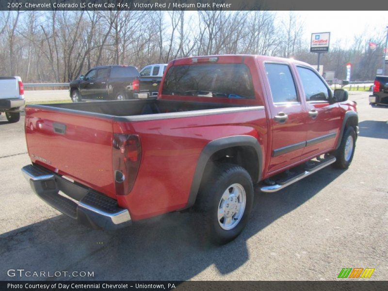 Victory Red / Medium Dark Pewter 2005 Chevrolet Colorado LS Crew Cab 4x4