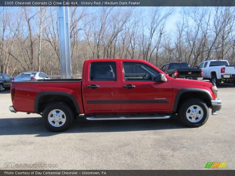 Victory Red / Medium Dark Pewter 2005 Chevrolet Colorado LS Crew Cab 4x4