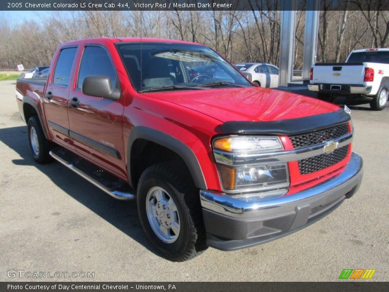 Victory Red / Medium Dark Pewter 2005 Chevrolet Colorado LS Crew Cab 4x4