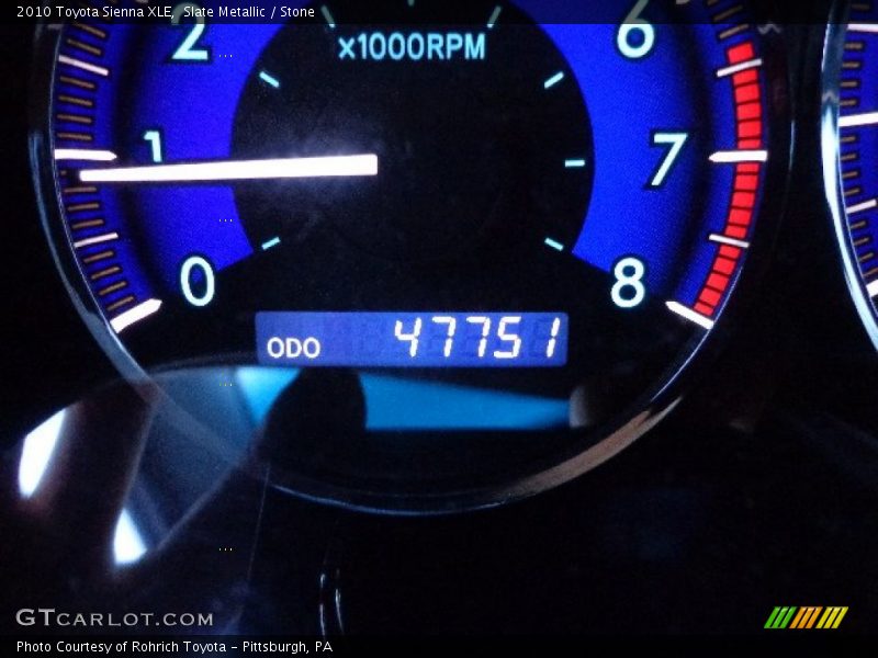 Slate Metallic / Stone 2010 Toyota Sienna XLE